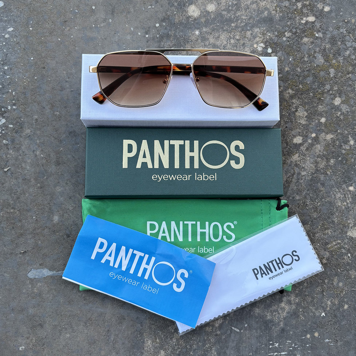 Kaim / Gold Tortoise Gradient Brown