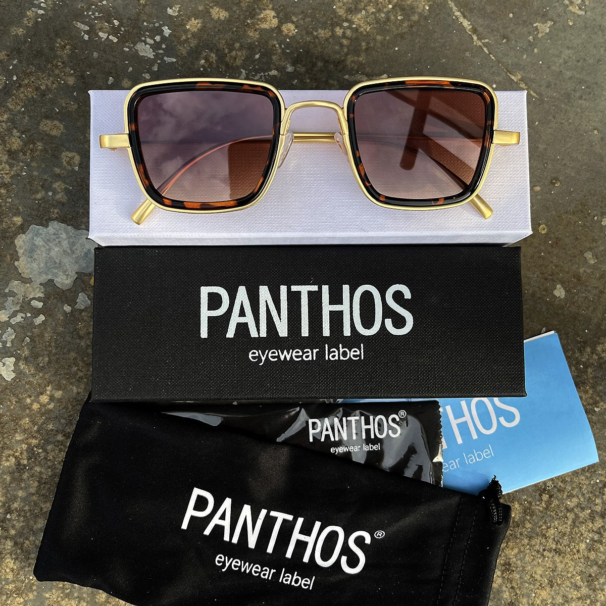 Alan / Gold Tortoise brown