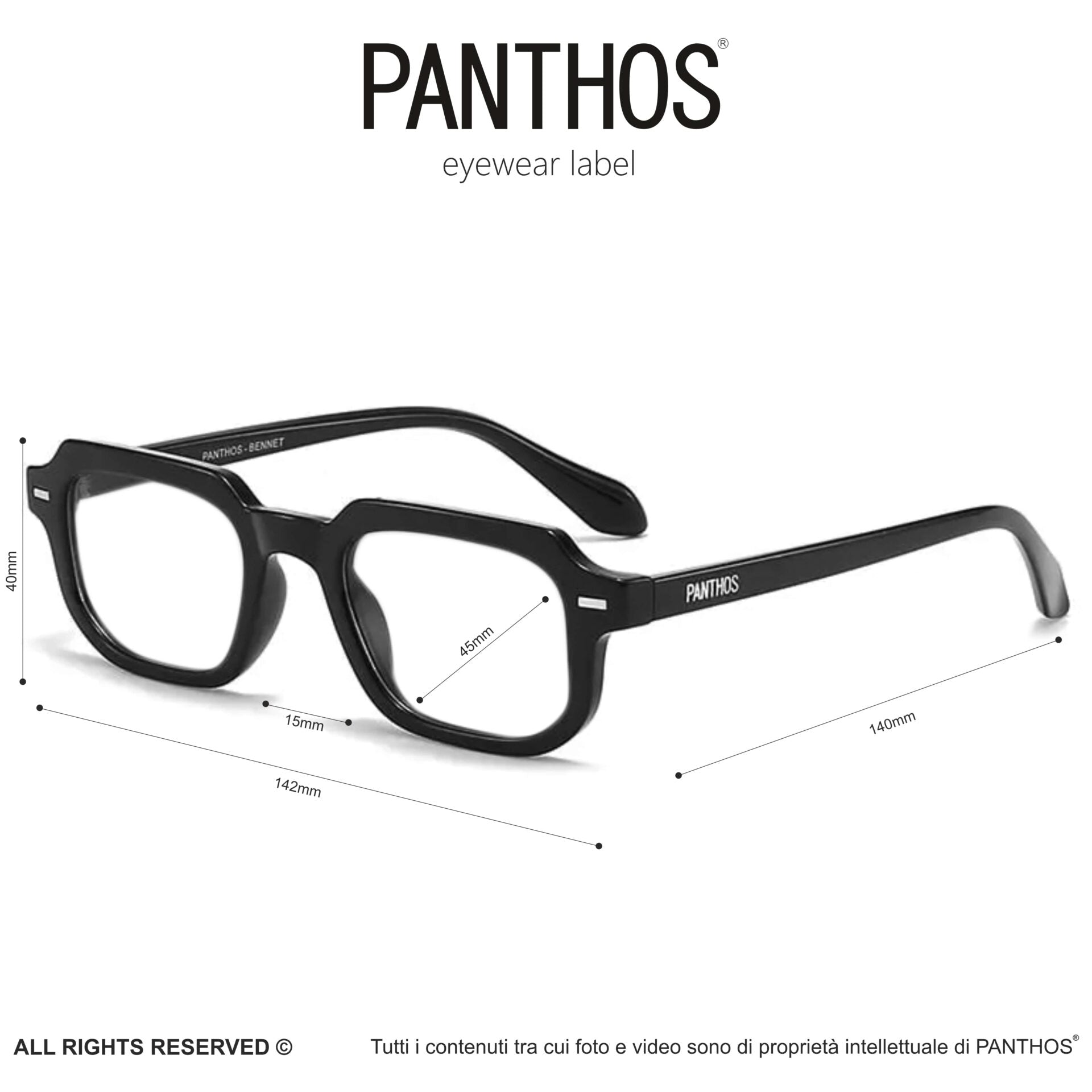 Bennet / Matte Black Blue