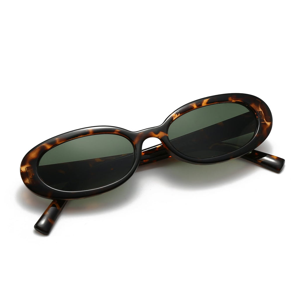 Oval / Tortoise Dark Green