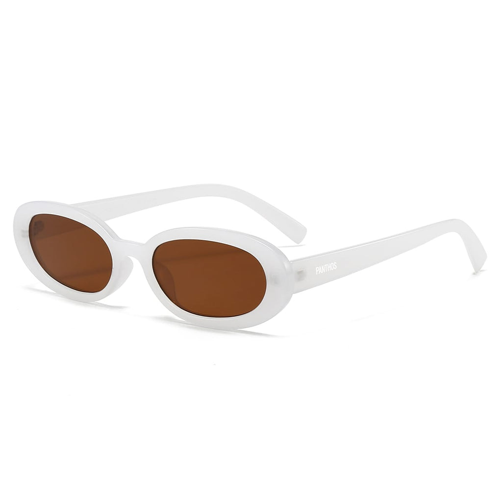 Oval / White Brown