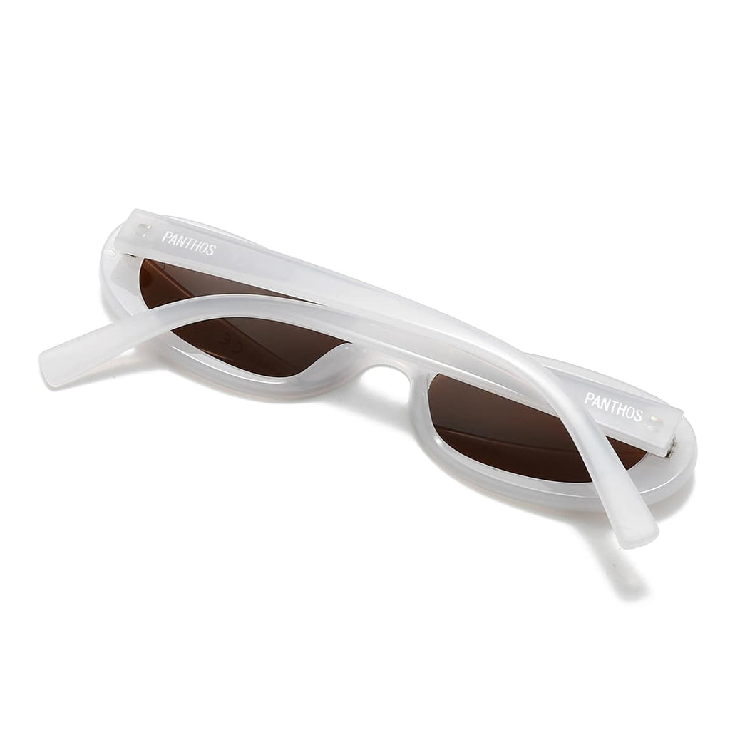 Oval / White Brown