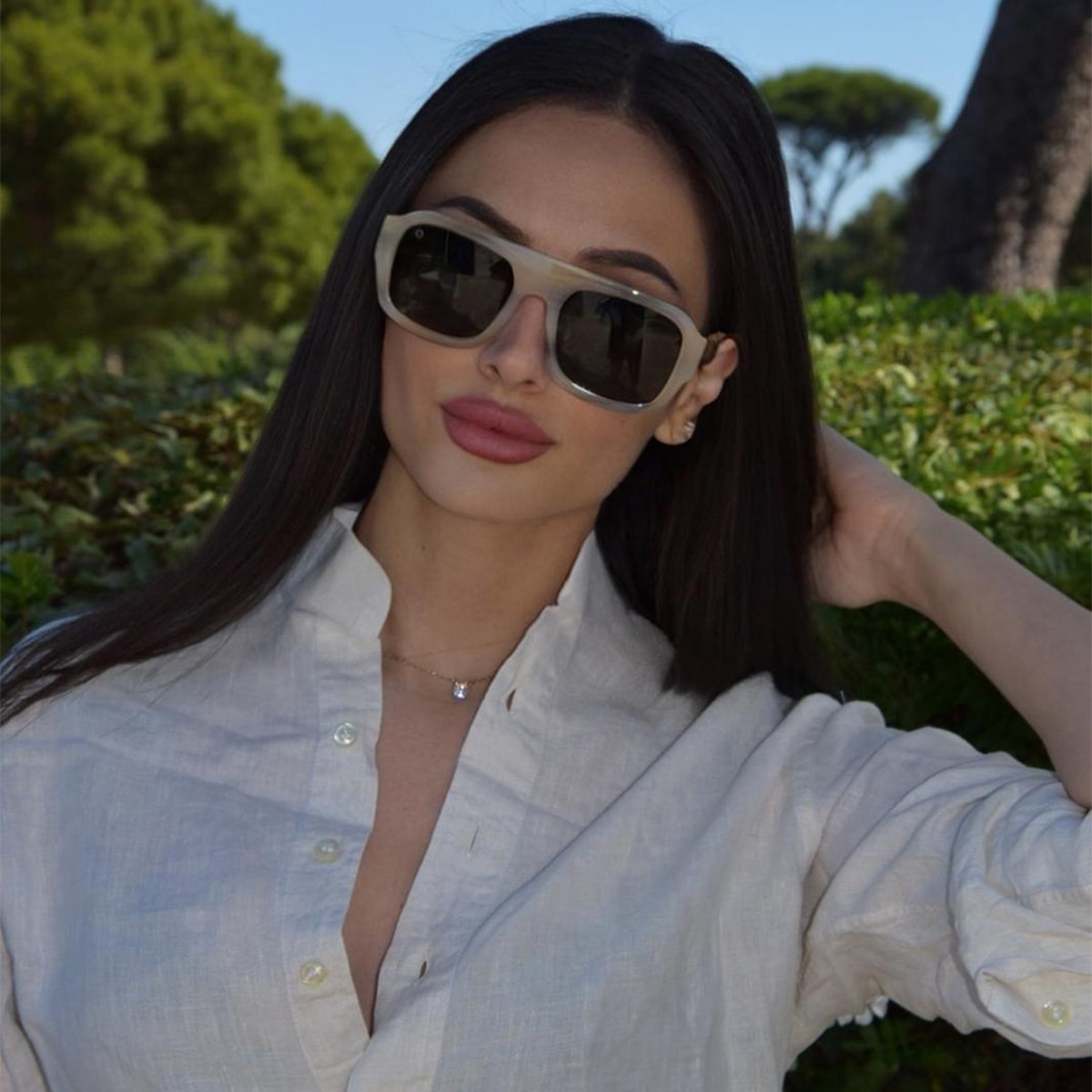 OYMA 01 / C06 - Stripe Cream Dark Green