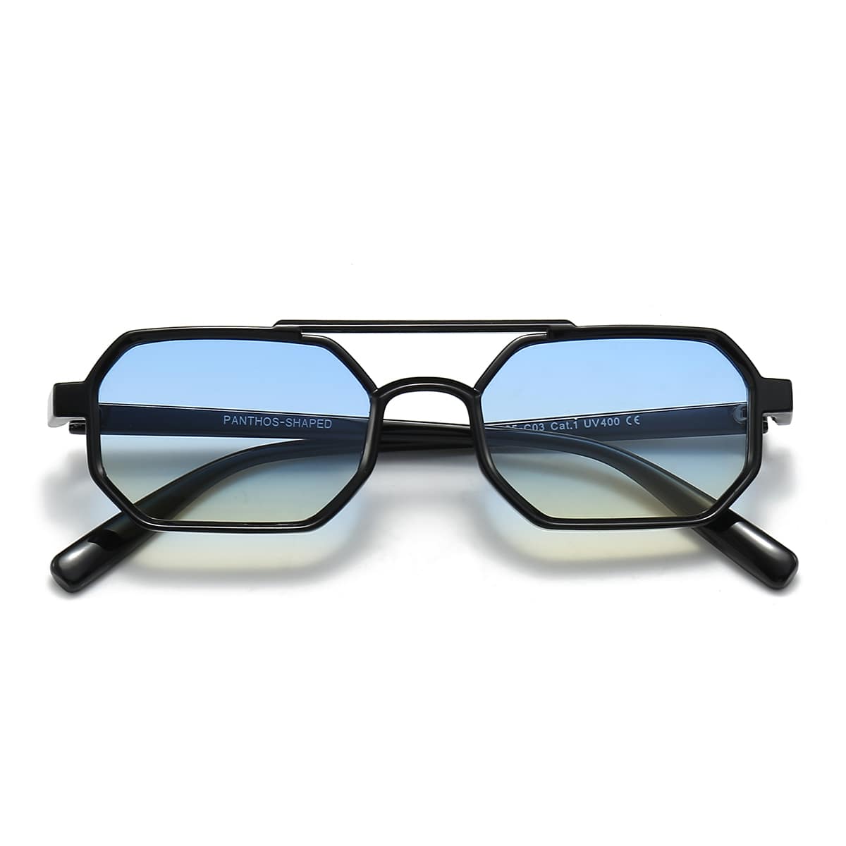 Shaped / Black Blue Yellow Smoked