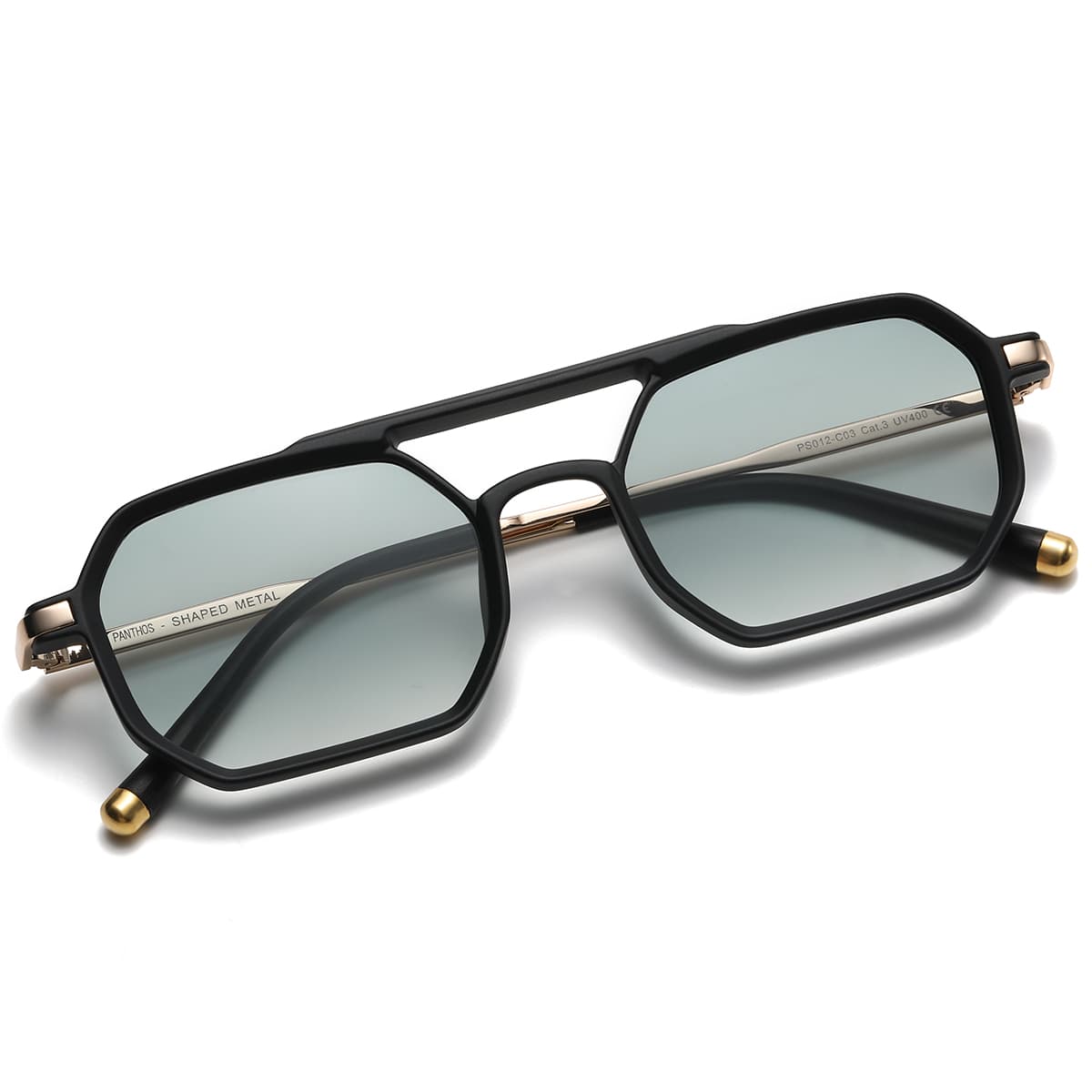 Shaped Metal / Matte Black Green Smoke