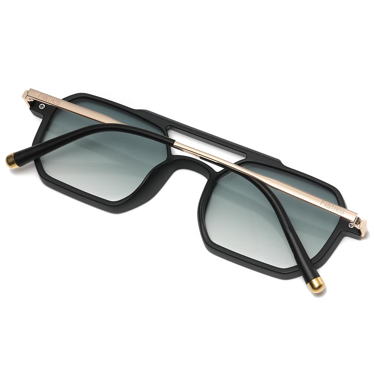 Shaped Metal / Matte Black Green Smoke