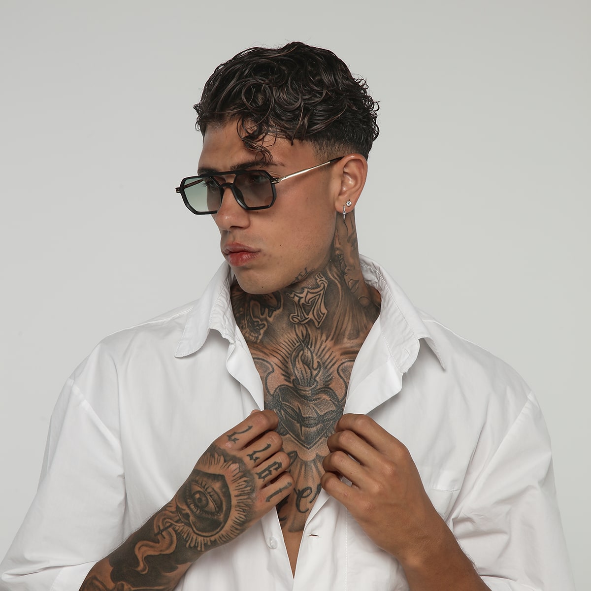 Shaped Metal / Matte Black Green Smoke