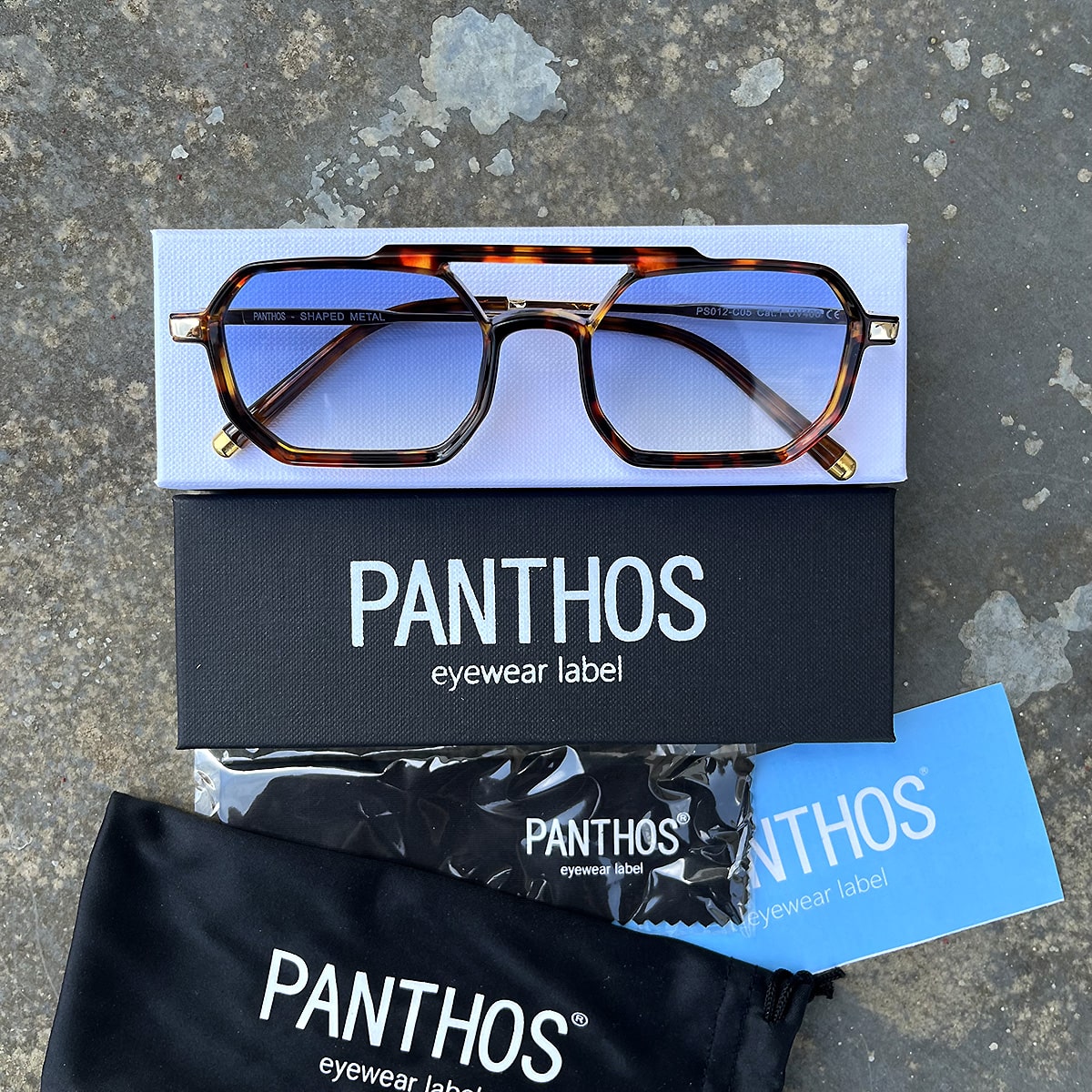 Shaped Metal / Tortoise Blue Smoke