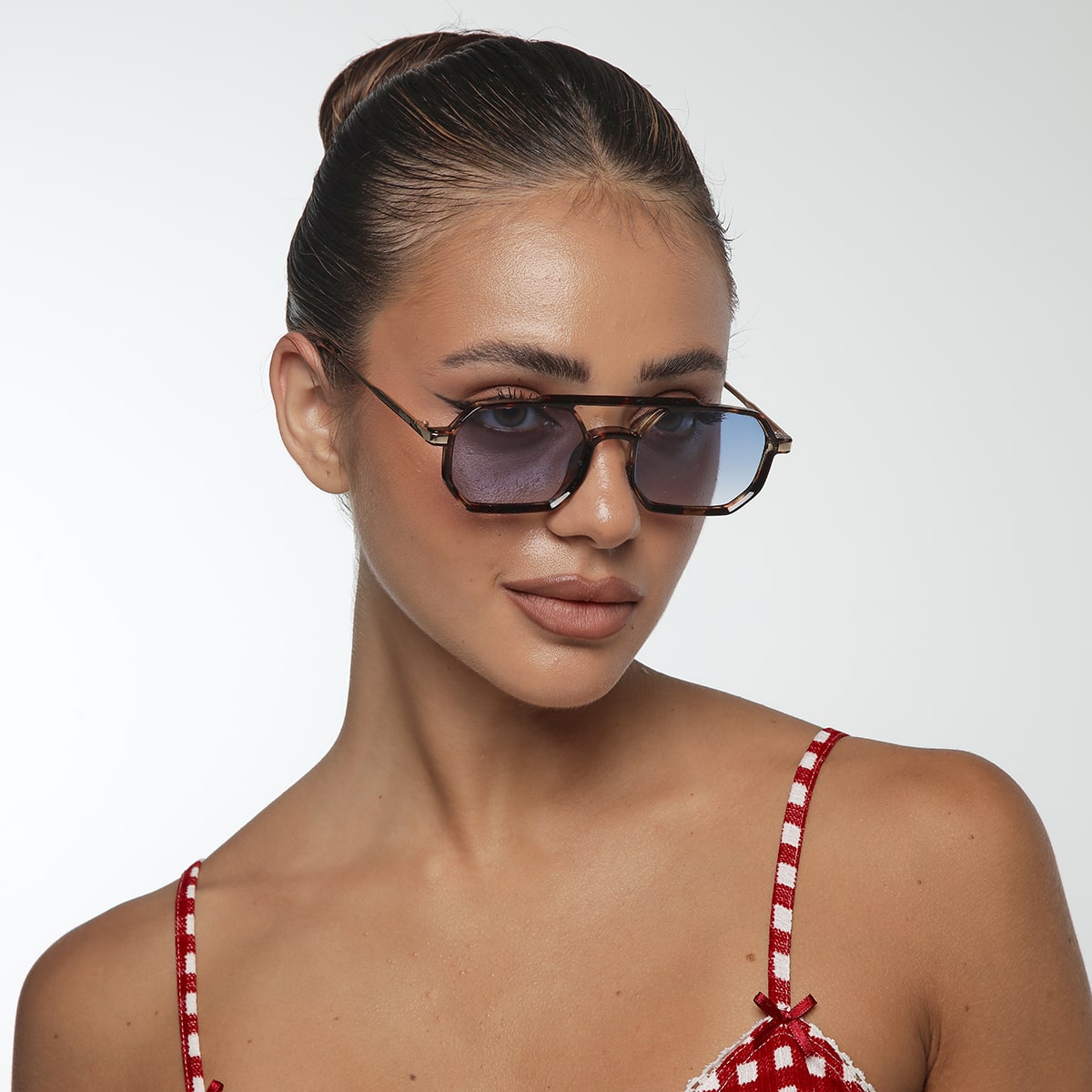 Shaped Metal / Matte Black Blue Pink Smoke