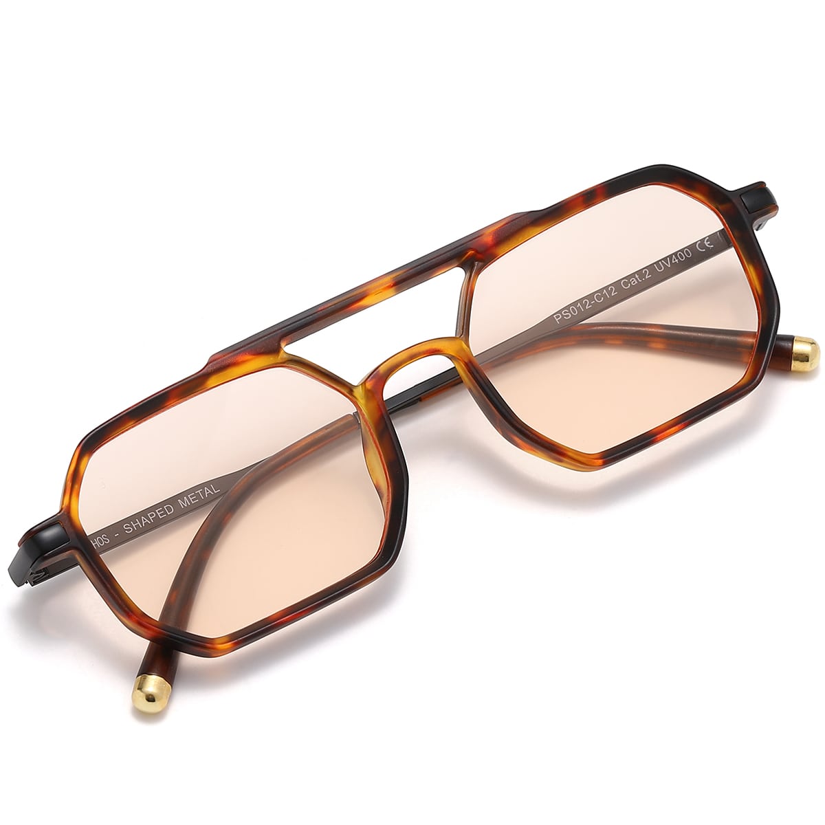 Shaped Metal / Tortoise Orange